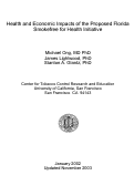 Cover page: Health and Economic Impacts of the Proposed Florida Smokefree for Health Initiative