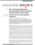 Cover page: Non-ionizing radiofrequency electromagnetic waves traversing the head can be used to detect cerebrovascular autoregulation responses