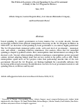 Cover page: The Political Economy of Social Spending by Local Government: A Study of the 3x1 Program in Mexico