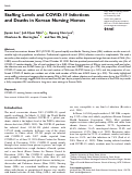 Cover page: Staffing Levels and COVID-19 Infections and Deaths in Korean Nursing Homes