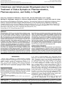 Cover page: Intravenous and Intramuscular Allopregnanolone for Early Treatment of Status Epilepticus: Pharmacokinetics, Pharmacodynamics, and Safety in Dogs.