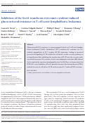 Cover page: Inhibition of the Sec61 translocon overcomes cytokine‐induced glucocorticoid resistance in T‐cell acute lymphoblastic leukaemia