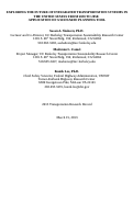 Cover page: Exploring the Future of Integrated Transportation Systems in the United States from 2030 to 2050: Application of a Scenario Planning Tool