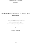 Cover page: Stochastic Image Grammars for Human Pose Estimation