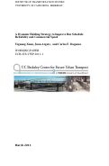 Cover page of A Dynamic Holding Strategy to Improve Bus Schedule Reliability and Commercial Speed