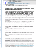 Cover page: The need for early Kasai portoenterostomy: a Western Pediatric Surgery Research Consortium study