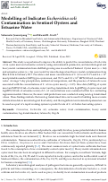Cover page: Modelling of Indicator Escherichia coli Contamination in Sentinel Oysters and Estuarine Water