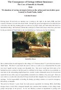 Cover page: The Consequence of Savings without Insurance: The Case of Sumathi &amp; Shanthi, from “Evaluation of saving strategies between the urban and rural ultra poor: A study in Tamil Nadu, India”