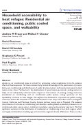 Cover page: Household accessibility to heat refuges: Residential air conditioning, public cooled space, and walkability