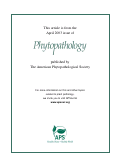 Cover page: Germination of Sclerotinia minor and S-sclerotiorum sclerotia under various soil moisture and temperature combinations