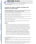 Cover page: Prospective associations of happiness and optimism with lifestyle over up to two decades.