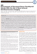Cover page: Procurement of Deceased Donor Parathyroid Glands With the Aid of Near-infrared Autofluorescence Imaging