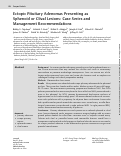 Cover page: Ectopic Pituitary Adenomas Presenting as Sphenoid or Clival Lesions: Case Series and Management Recommendations