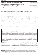 Cover page: Ethical Decision-making of Health Professionals Caring for People Living with HIV/AIDS in Hunan, China: A Qualitative Study