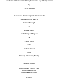 Cover page: Mobilization and Its Discontents: Identity Politics in the Age of Identity Critique