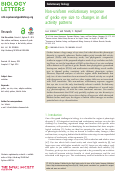 Cover page: Non-uniform evolutionary response of gecko eye size to changes in diel activity patterns.