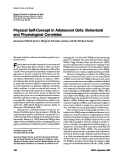 Cover page: Physical Self-Concept in Adolescent Girls: Behavioral and Physiological Correlates