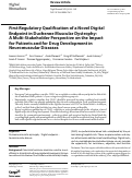 Cover page: First Regulatory Qualification of a Novel Digital Endpoint in Duchenne Muscular Dystrophy: A Multi-Stakeholder Perspective on the Impact for Patients and for Drug Development in Neuromuscular Diseases.