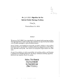 Cover page: An O(n3 [square root of] log n) algorithm for the optimal stable marriage problem