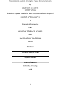 Cover page: Transcriptomic Analysis of Complex Tissue Microenvironments