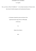 Cover page: “They say Pushout, WE SAY PUSHBACK!!!”: A Case Study Examination of Chicanx-Latinx After-School Youth Development and Transformational Resistance