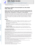 Cover page: Spending on Children’s Personal Health Care in the United States, 1996-2013