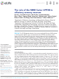 Cover page: The role of the NMD factor UPF3B in olfactory sensory neurons