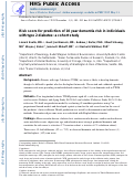 Cover page: Risk score for prediction of 10 year dementia risk in individuals with type 2 diabetes: a cohort study