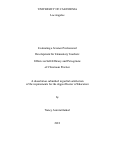 Cover page: Evaluating a Science Professional Development for Elementary Teachers: Effects on Self-Efficacy and Perceptions of Classroom Practice