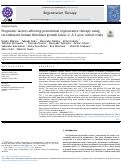 Cover page: Prognostic factors affecting periodontal regenerative therapy using recombinant human fibroblast growth factor-2: A 3-year cohort study