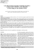 Cover page: Live Renal Ultrasonography Facilitates Double-J Ureteral Stent Insertion at the Bedside: A Pilot Study for the COVID-19 Era