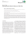 Cover page: Reducing Phenolics Related to Bitterness in Table Olives