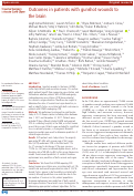 Cover page: Outcomes in patients with gunshot wounds to the brain.