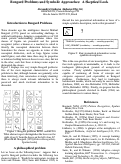 Cover page: Bongard problems and symbolic approaches: a skeptical look