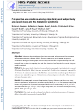 Cover page: Prospective associations among objectively and subjectively assessed sleep and the metabolic syndrome.