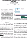 Cover page: Representations as Language: An Information-Theoretic Framework for Interpretability