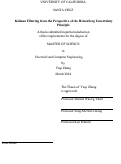 Cover page: Kalman Filtering from the Perspective of the Heisenberg Uncertainty Principle