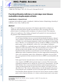 Cover page: Functional thiamine deficiency in end-stage renal disease: malnutrition despite ample nutrients