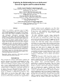 Cover page: Exploring the Relationship between Adolescents’Interest in Algebra and Procedural Declines