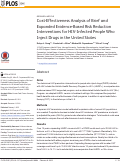 Cover page: Cost-effectiveness analysis of brief and expanded evidence-based risk reduction interventions for HIV-infected people who inject drugs in the United States.