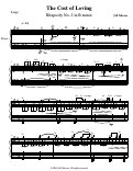 Cover page: The Cost of Loving - Rhapsody No. 2 in B minor