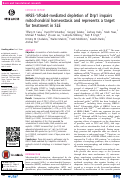 Cover page: HRES-1/Rab4-mediated depletion of Drp1 impairs mitochondrial homeostasis and represents a target for treatment in SLE.