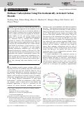 Cover page: Methane Carboxylation Using Electrochemically Activated Carbon Dioxide