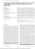 Cover page: Comparison of phase-shifting techniques for in vivo full-range, high-speed Fourier-domain optical coherence tomography