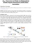 Cover page: LG<sub>01</sub> Transverse LH Mode via Metamaterial Orbital Angular Momentum (OAM) Beam Generation