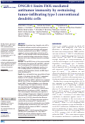 Cover page: DNGR-1 limits Flt3L-mediated antitumor immunity by restraining tumor-infiltrating type I conventional dendritic cells