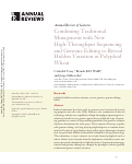 Cover page: Combining Traditional Mutagenesis with New High-Throughput Sequencing and Genome Editing to Reveal Hidden Variation in Polyploid Wheat