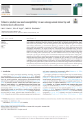 Cover page: Tobacco product use and susceptibility to use among sexual minority and heterosexual adolescents