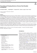 Cover page: Preventing and Treating Infection in Reverse Total Shoulder Arthroplasty.