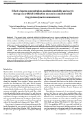 Cover page: Effect of sperm concentration, medium osmolality and oocyte storage on artificial fertilisation success in a myobatrachid frog (Limnodynastes tasmaniensis)